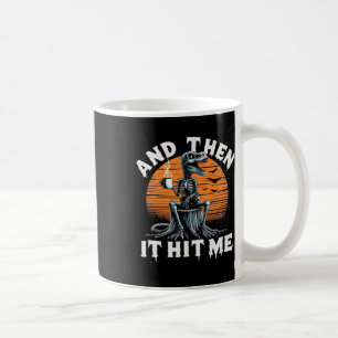 Och Så Gick Det Upp För Mig Vintage Halloween Skel Kaffemugg