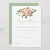  och Sage Baby Shower Advice för Mamma