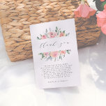 och sålda vattenfärgen Blommigt Bröllop Tack<br><div class="desc">Skapa din egen anpassningsbar & Sage Watercolor Blommigt Bröllop - tackkort som du använder dessa mallar med Cali Graphics. Den här blommigtens bröllopsdesign har vackra vattenfärgblommor med rosa över och under "tack" i ett vackert modernt kalligrafskript. Korten viks så att du kan skicka ett personlig och ett allmänt meddelande. Vi...</div>