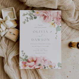  och säljande Grönt Divine Elegance Bröllop Inbjudningar
