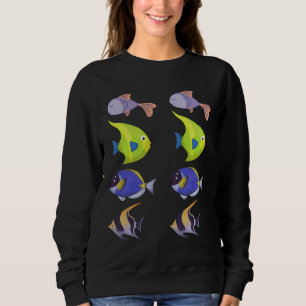 Och Sällsynt School of Swimming Fish T Shirt