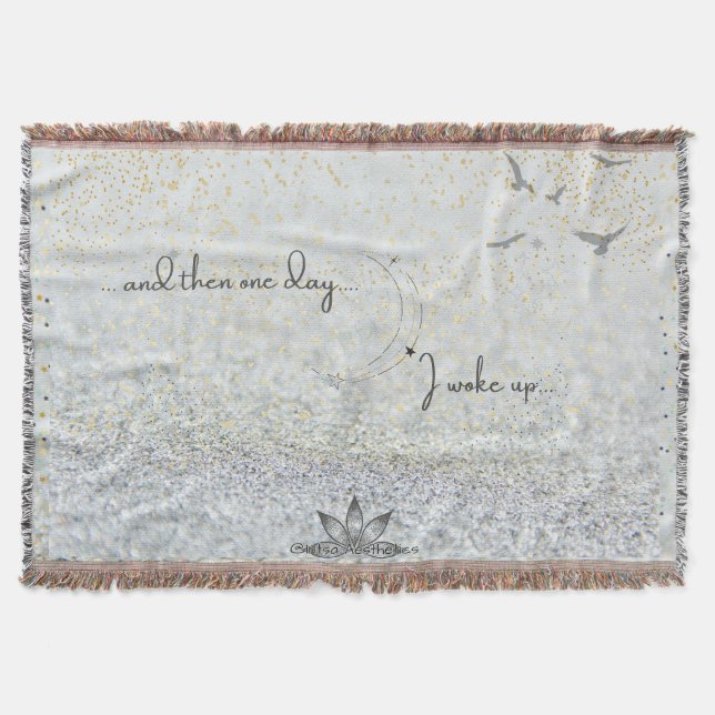 ..och sedan en dag Throw Blanket Filt (Framsidan)