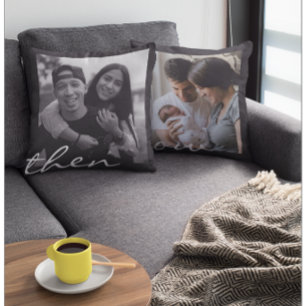 Och sedan Par Gift Photo på årsdagen Kudde