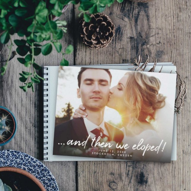 Och sen tog vi upp Bröllop-meddelandet Meddelande Vykort (Skapare uppladdad)