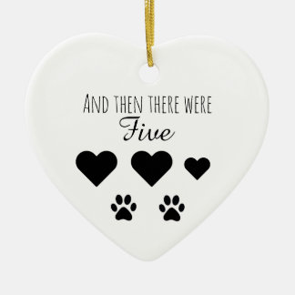 Och sen var det fem julgransprydnad keramik