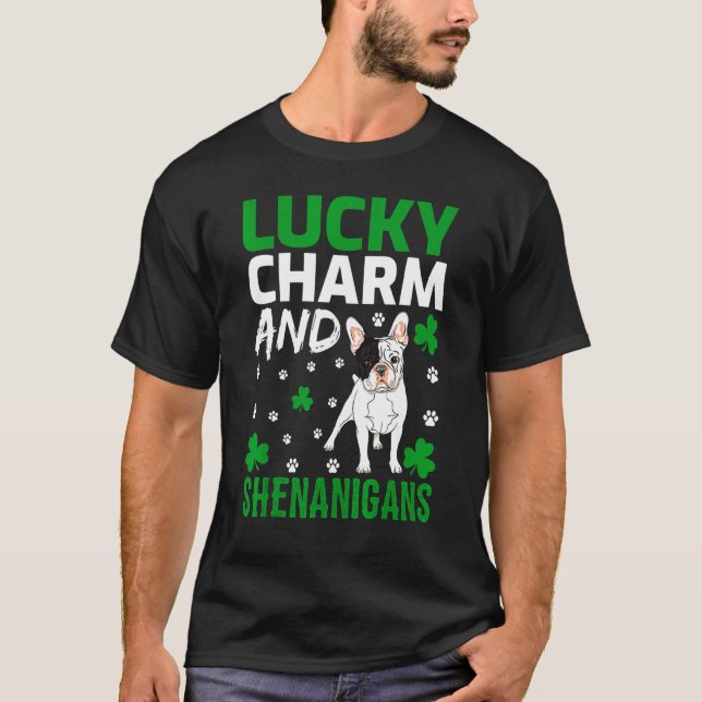 Och Shenanigans Fransk Bulldog T Shirt (Framsida)