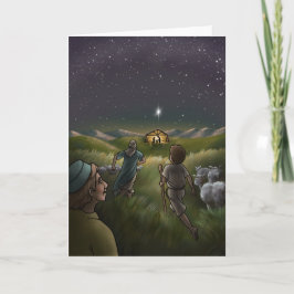 Och Shepherdsen kom för att träffa Baby Jesus. Kort