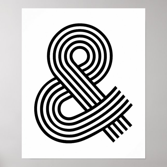 & och signera ikongengenväg för Ampersand-symbolsy Poster (Framsidan)
