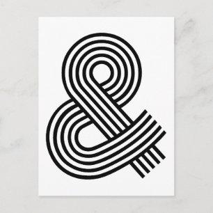& och signera ikongengenväg för Ampersand-symbolsy Vykort