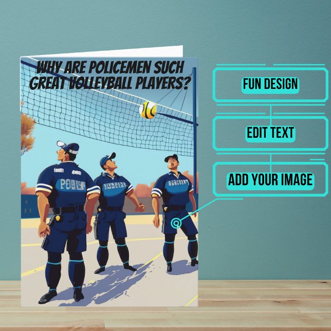  och skyddad polisdag kort (This fun card is specifically for the police officer friend in your life.)