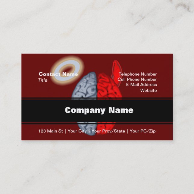 Och slaget är på (Bra mot ondska) Visitkort (Framsida)