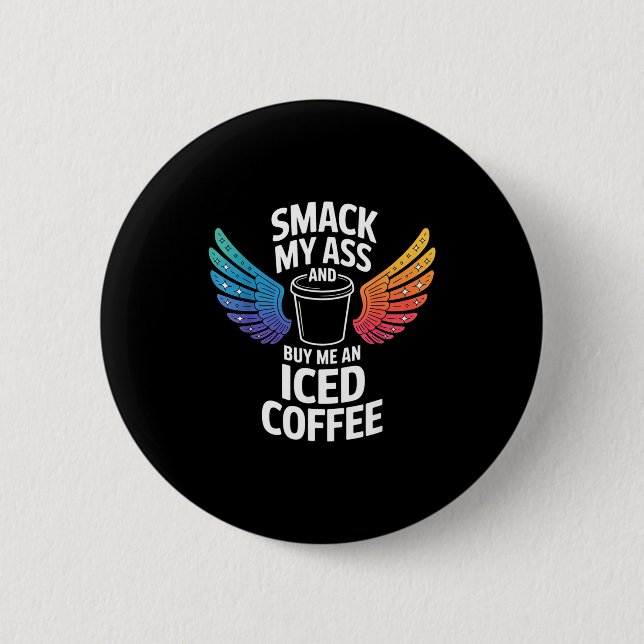Och Smack Köp Iced Coffee Knapp (Framsida)