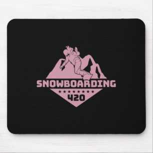 Och snöbänksbergen Snowboarder W Musmatta