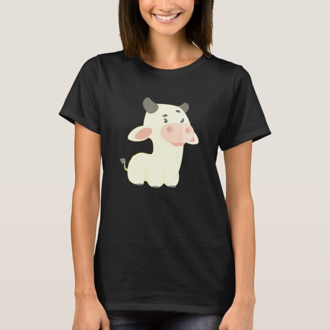Och söt ranchbebis ko t shirt (Framsida)