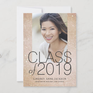 och staplad text i Studenten Photo Sparkling San Meddelande