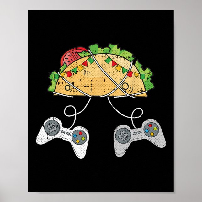 Och Tacos Cinco De Mayo Video-match Mexican Food G Poster (Framsidan)