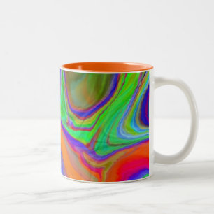 "och tajma därefter rynkig" kaffemug~! Två-Tonad mugg