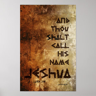 Och ThouShalt appell… Jeshua (Scripture: Luke 1: Poster