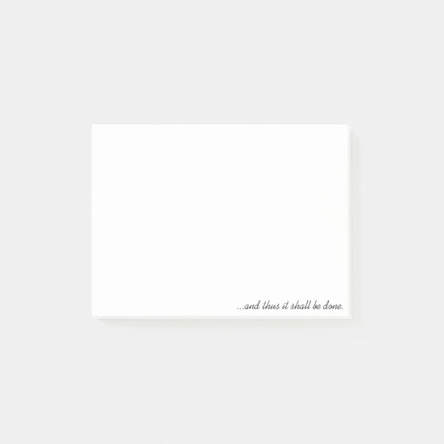 … och thus göras det post-it block (Framsida)