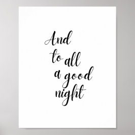 Och till alla Bra Natt Poster