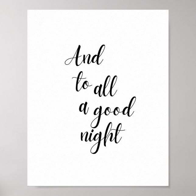 Och till alla Bra Natt Poster (Framsidan)