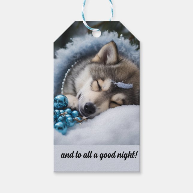 Och till alla bra natten presentetikett (Framsidan)