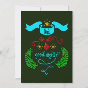 Och till alla Bra Nattjul, Typografi, ZSG Julkort