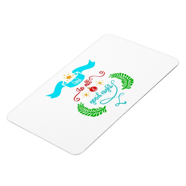 Och till alla Bra Nattjul, Typografi, ZSG Magnet (Vänstra Sidan)