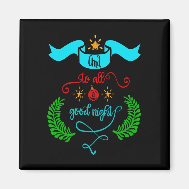 Och till alla Bra Nattjul, Typografi, ZSG Magnet (Framsidan)