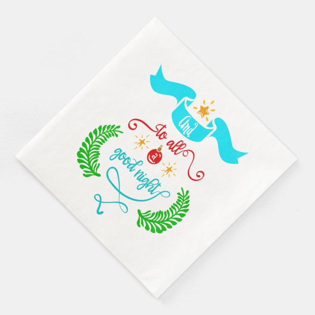 Och till alla Bra Nattjul, Typografi, ZSG Pappersservett (Hörn)