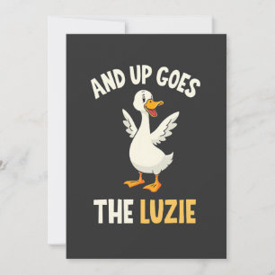 Och upp och ner går Luzie Funny Goose Älskare Inbjudningar
