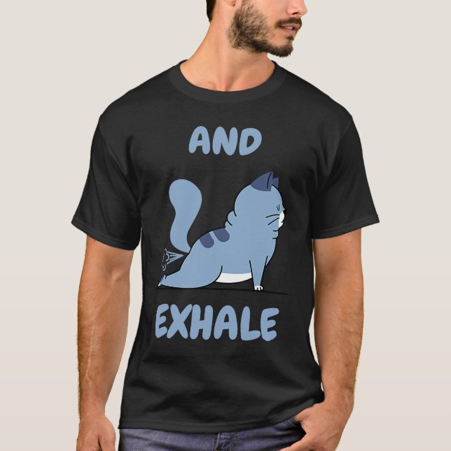 Och utandas  Yoga T Shirt (Framsida)