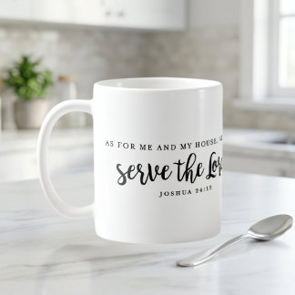 Och vad mig och mitt hus beträffar Josua 24:15 Kaffemugg
