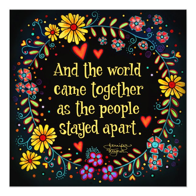 "Och världen kom tillsammans", påhitt Fototryck (Framsidan)