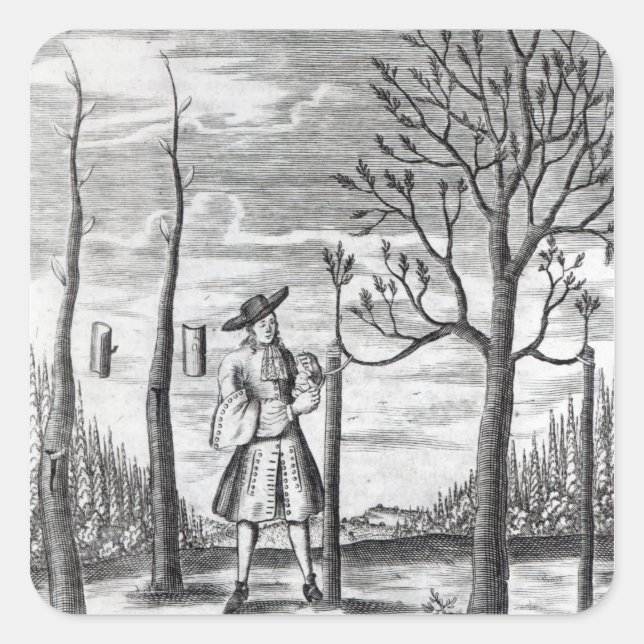  och vegetabiliska Maladies Fyrkantigt Klistermärke (Framsida)