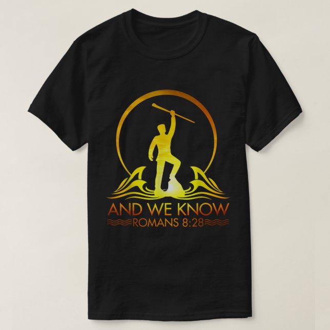 Och vi vet Romans 828 Bible Verse Jesus Chris T Shirt (Design framsida)