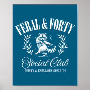 Och Vild Fyrtiotals Social Klubb Sedan Poster