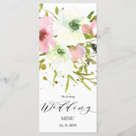  och Vit ros med guld stänk Meny