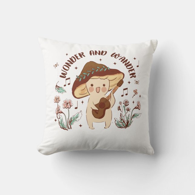  och Wander Singing Mushroom Fairy Kudde (Framsida)