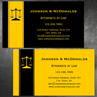 Ocher Black Gold Law Offices visitkort