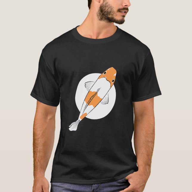 Ochiba Koi Fish Brocaded Carp Nishikigoi Pond Amur T Shirt (Framsida)