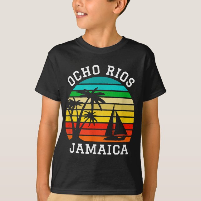 Ocho Rios Jamaica Matching Family Vacation T Shirt (Framsida)