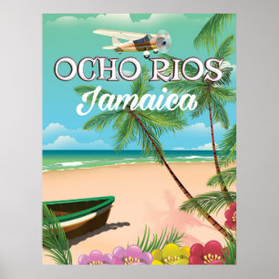 Ocho Rios Jamaica-reseaffisch Poster