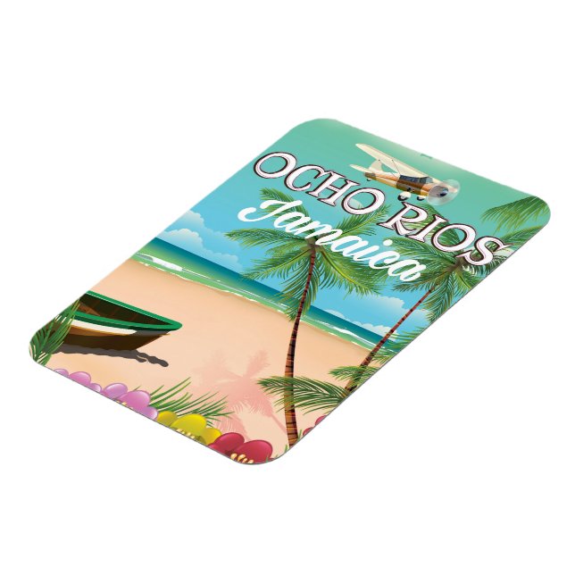 Ocho Rios Jamaica resemässkylt Magnet (Vänstra Sidan)