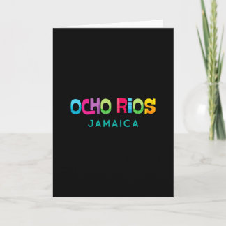 Ocho Rios Jamaica Retro Tropical Design  Kort