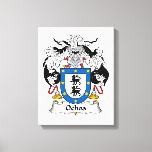 Ochoa familjvapensköld canvastryck