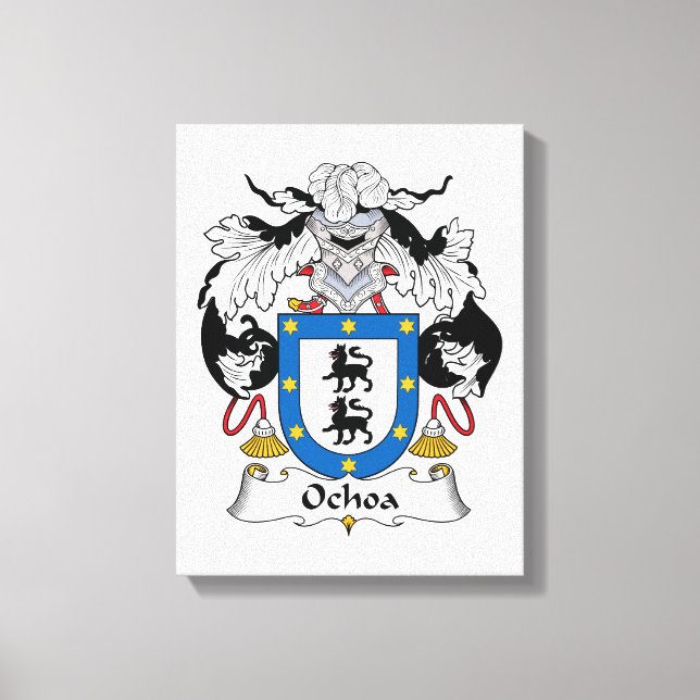 Ochoa Family Crest Canvastryck (Framsida)