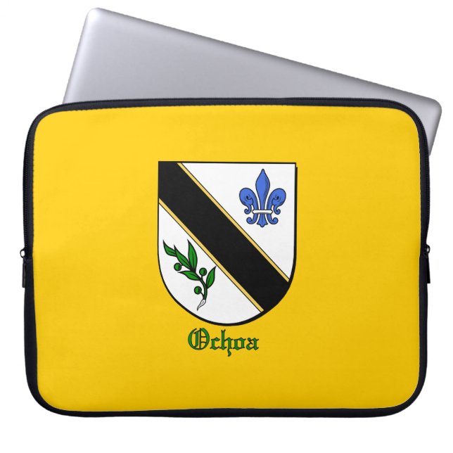 Ochoa Family Shield Electronics Bag Laptop Sleeve (Framsidan)