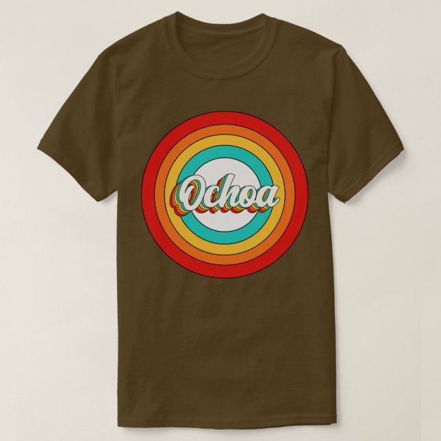 Ochoa Namn Shirt Vintage Ochoa Circle T (Design framsida)