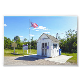 Ochopee, Florida, Post Office, Minsta i USA Fototryck